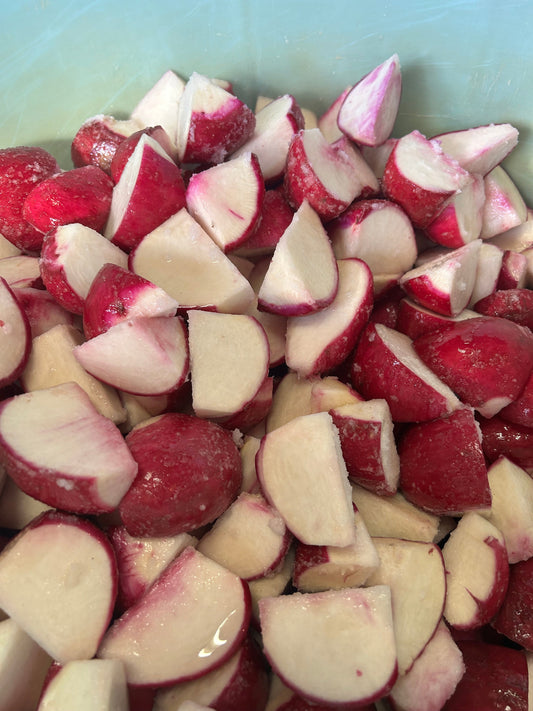 赤かぶは皮だけ赤いのです！