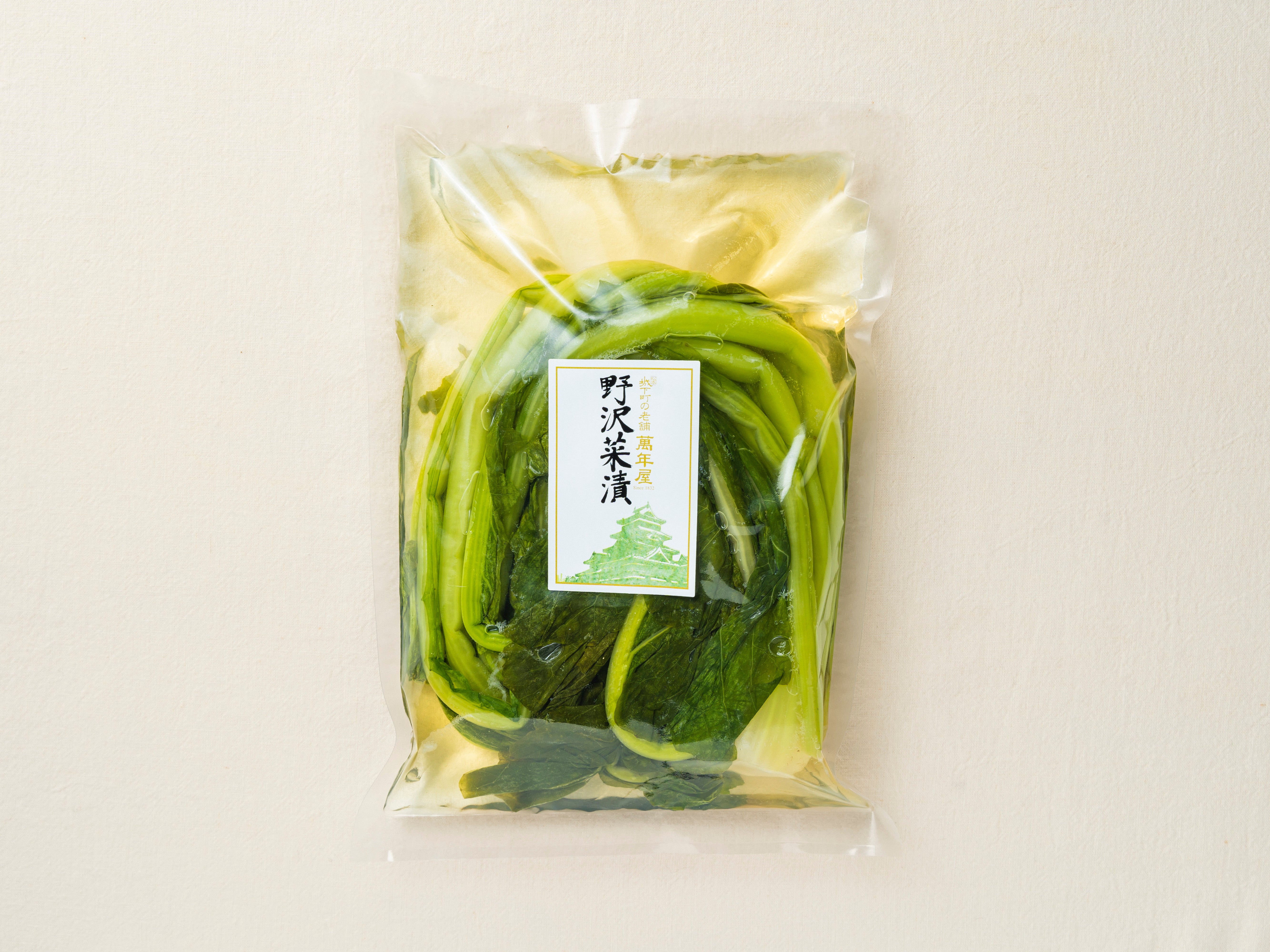 野沢菜漬｜信州の老舗味噌屋-伝統味噌玉造りの萬年屋｜味噌玉造りの萬年屋
